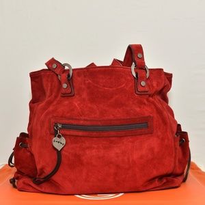 Giorgio G Red Suede Purse